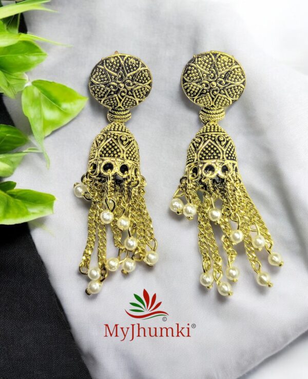 Oxidised Jhumka Earring For Women